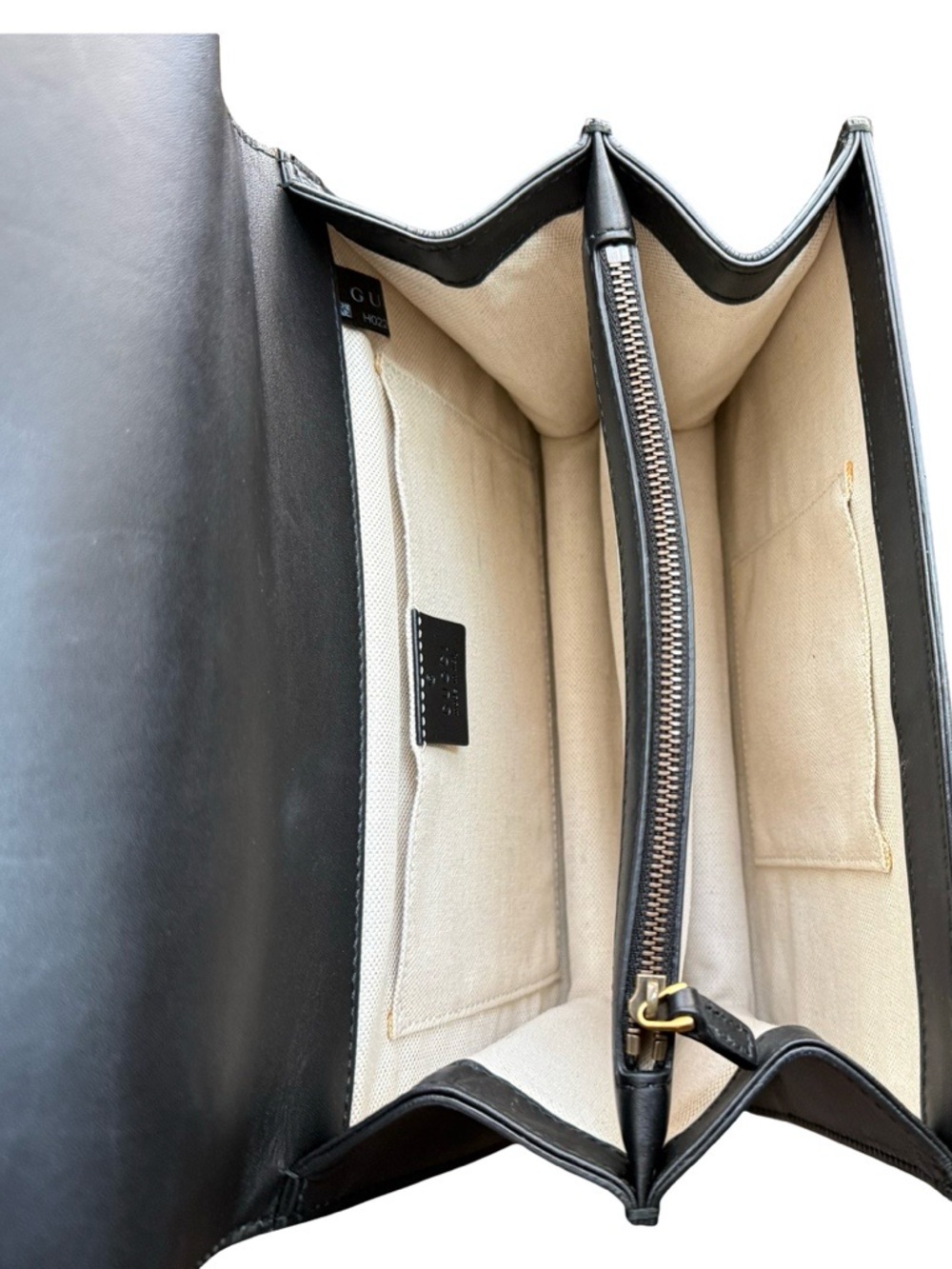 Authentic Gucci Dionysus Medium Bamboo Top Handle Bag Black Leather Crossbody - Picture 13 of 17